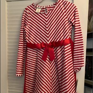 Beautiful candy cane stripe girls size -2 dress.